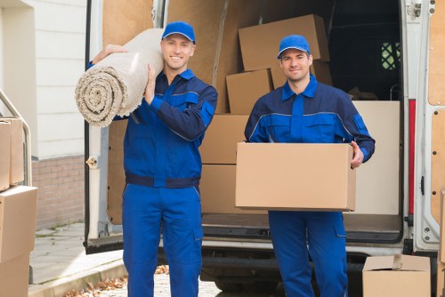 Local man with a van loading items for a Kingston move