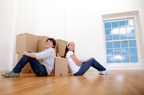Removal truck available for a Kingston home move near local residential streets