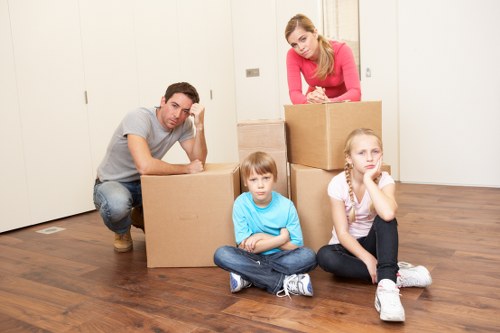 Checklist and packed items prepared for a Kingston student relocation