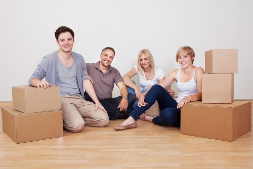 Removal van loaded with household furniture for a Kingston move