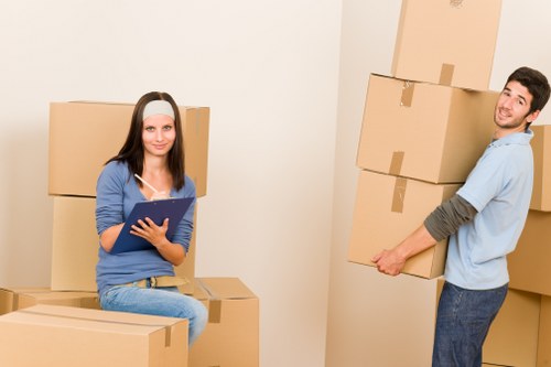Truck loading setup for flat or apartment removals in Kingston